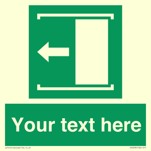 Custom Slide to Open Sign